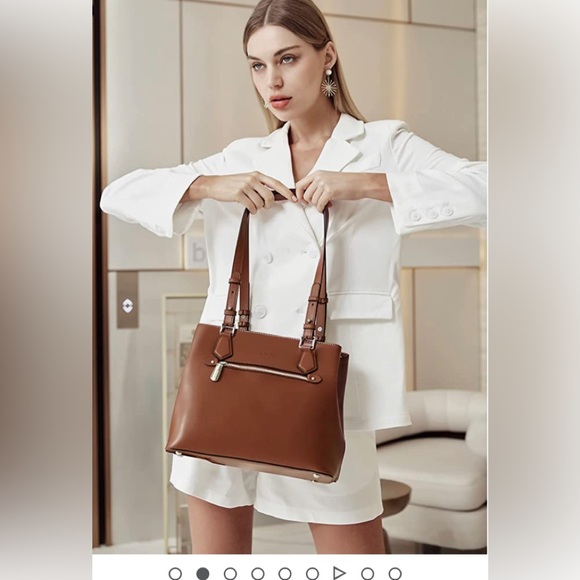 Bostanten Women Leather Shoulder Handbag (med) like new condition - Picture 13 of 15